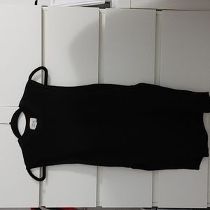 Wilfred long knit vest with side split details